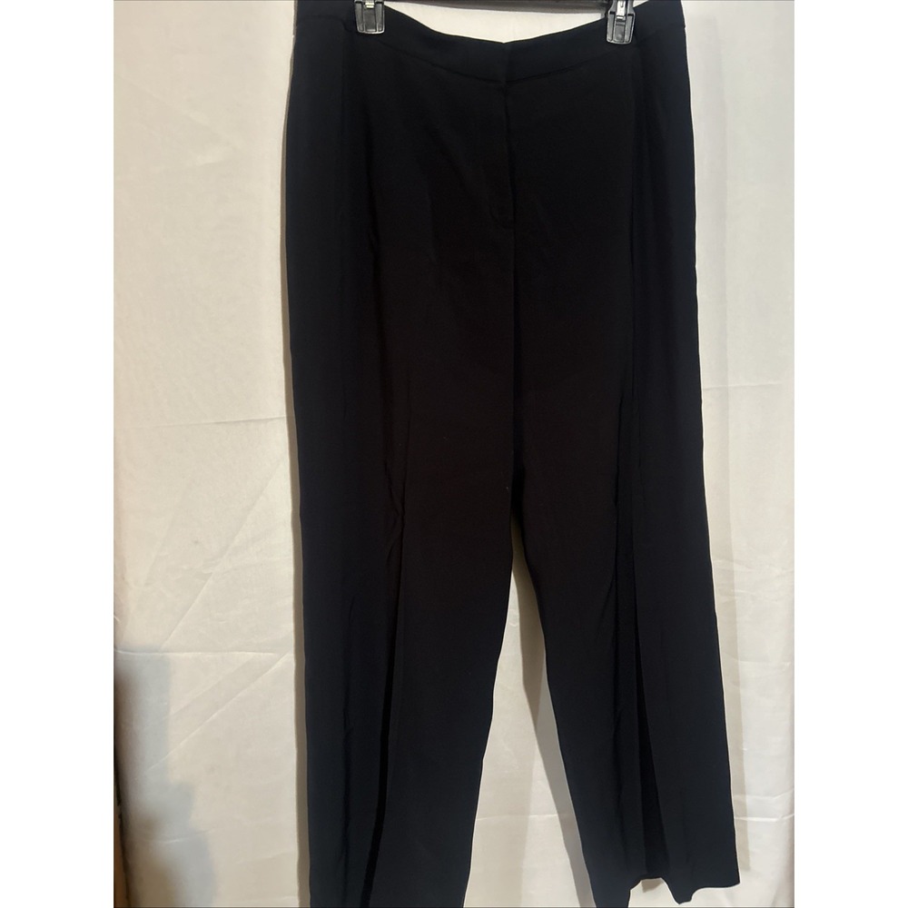 Kasper Women's Navy Lined Career Dress Pants Size 12 P Flat Front